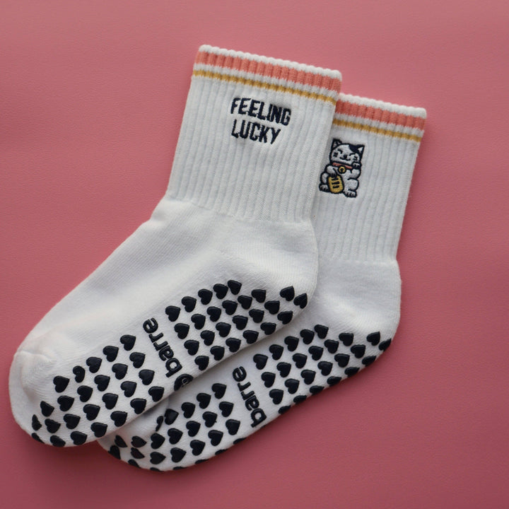 Feeling Lucky Grip Socks