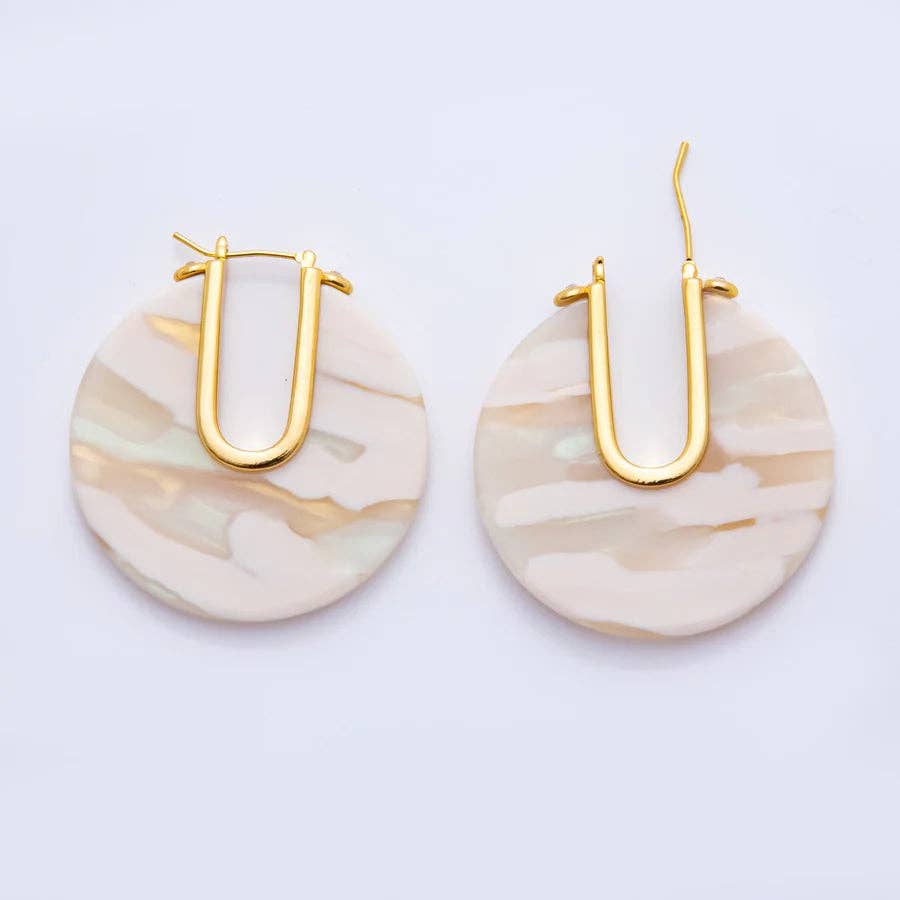Hoop Resin Earrings