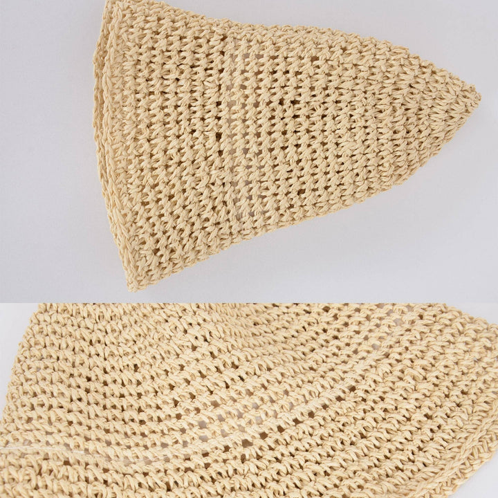 Crochet Raffia Bucket Hat