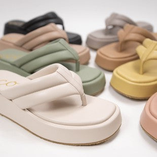 Mustard Flip-Flops