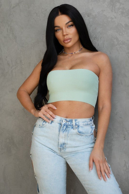 Rib Knit Bandeau