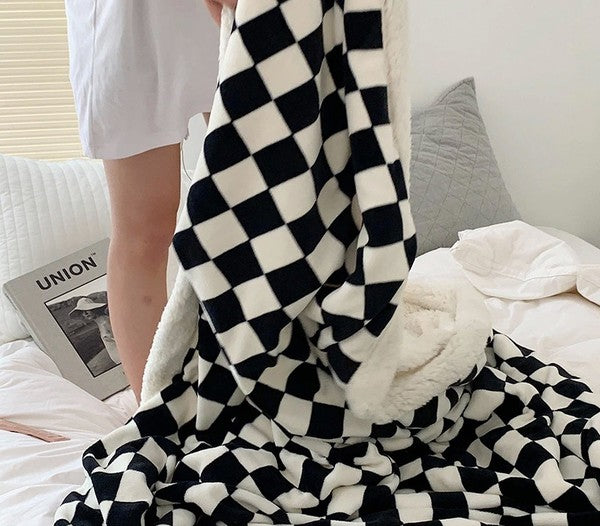 Checkered Throw Blanket