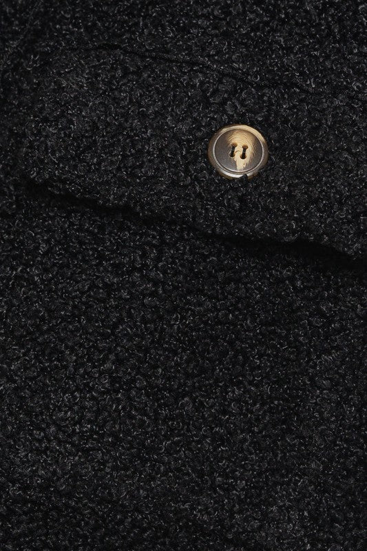 Cropped Sherpa Shacket