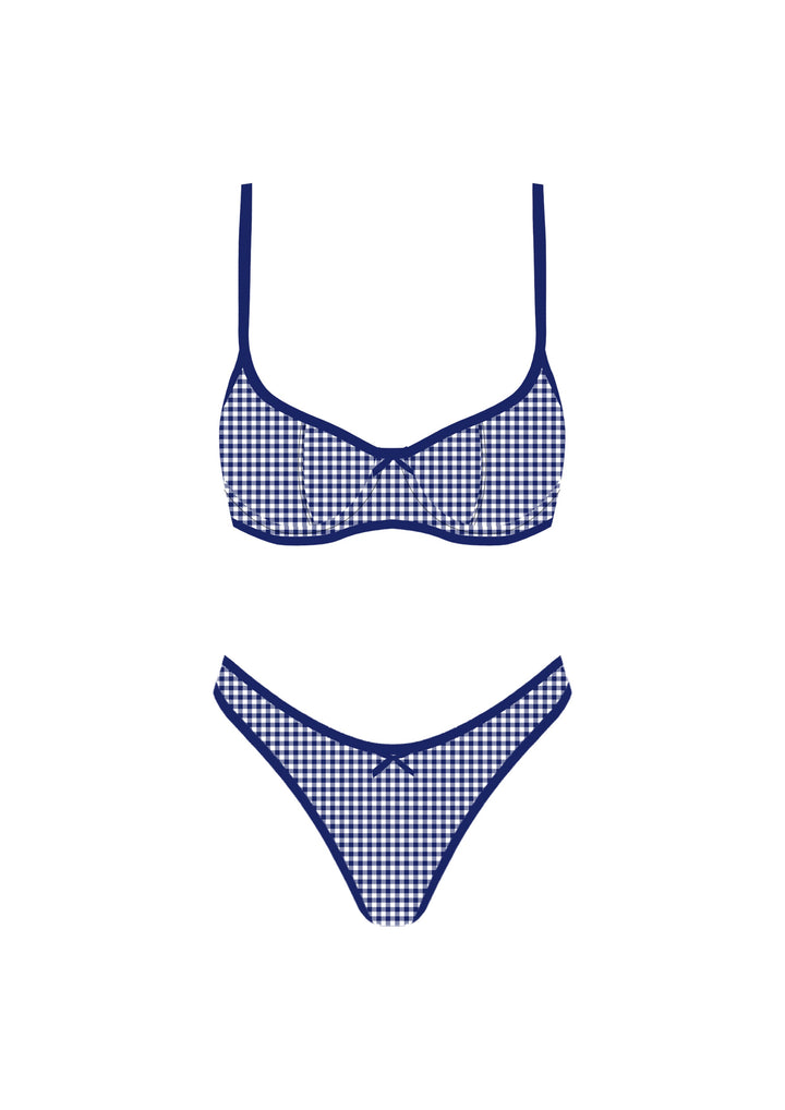Gingham Bikini Bottoms