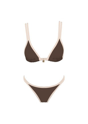 Brownie Bikini Top