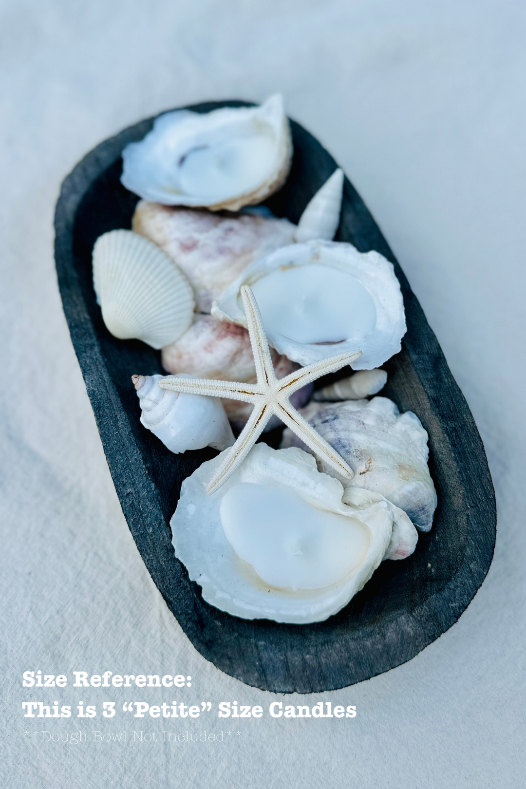Scented Novelty Oyster Shell Candle Handmade Beeswax Soy