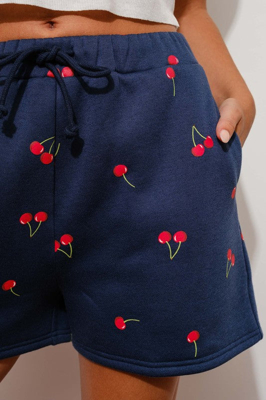 Cherry Sweatshorts