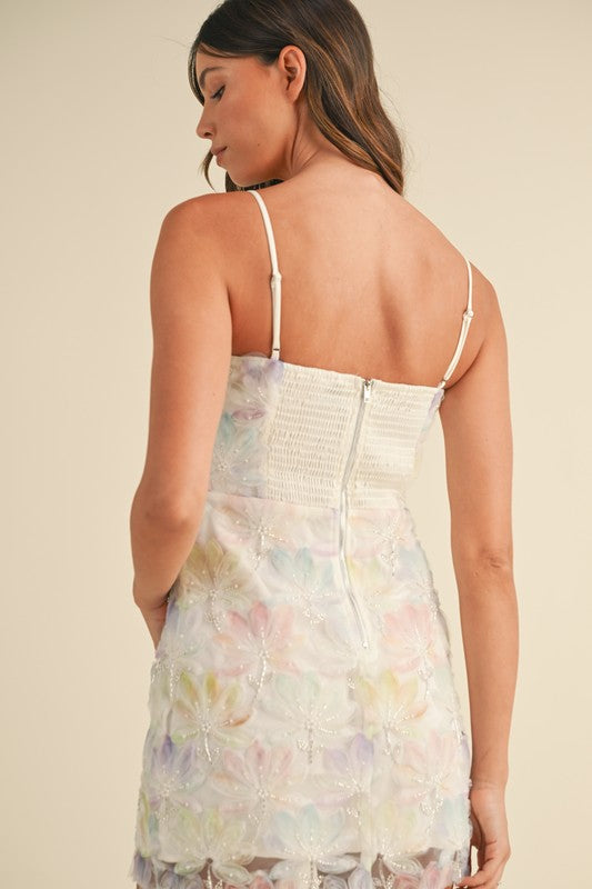 Pastel Flower Mini Dress