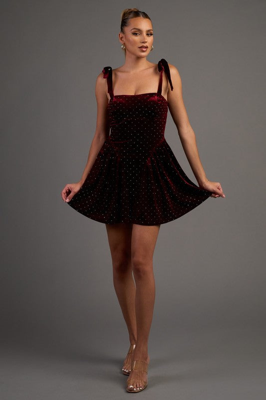 Spiced Wine Mini Dress