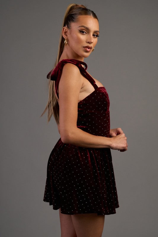 Spiced Wine Mini Dress