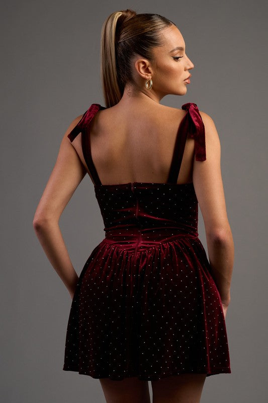 Spiced Wine Mini Dress