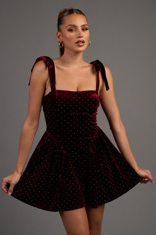 Spiced Wine Mini Dress