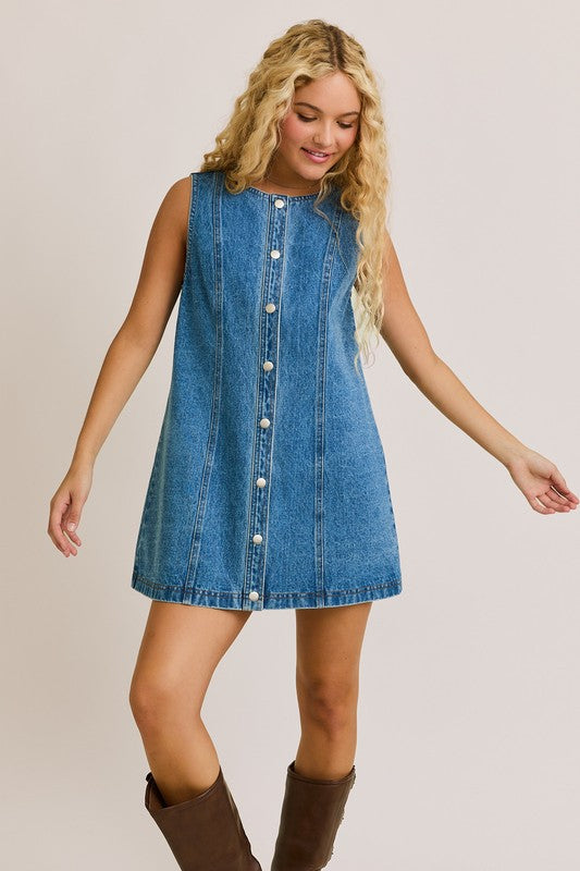 Hay Ride Denim Dress