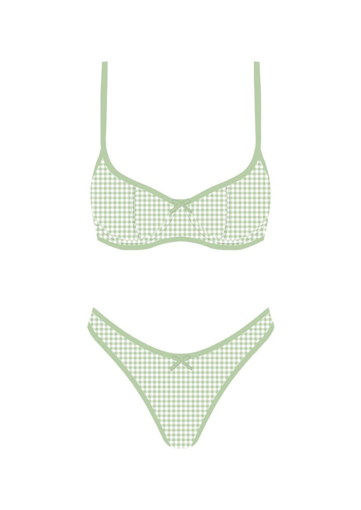 Gingham Bikini Bottoms