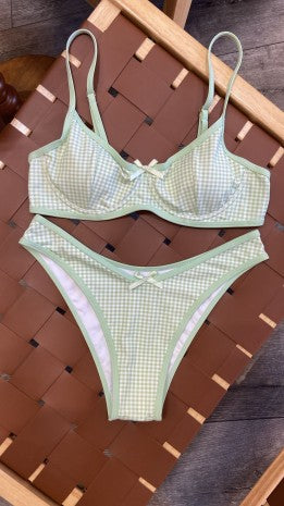 Gingham Bikini Bottoms