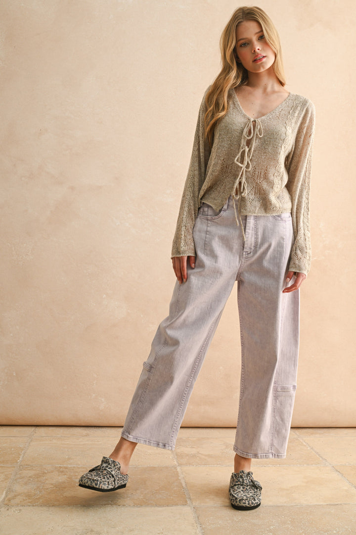 Willow Lace Tie Front Cardigan