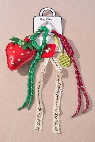 Strawberry Bag Charm