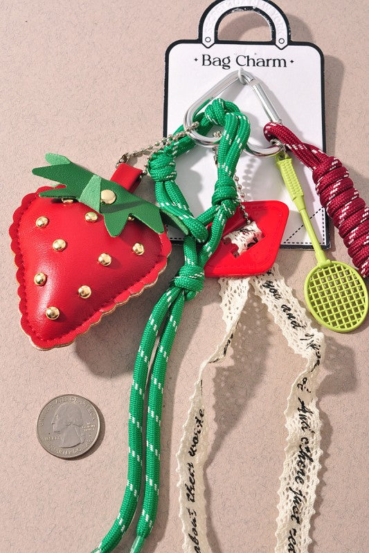 Strawberry Bag Charm