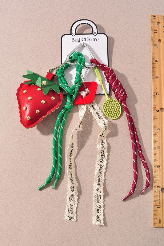 Strawberry Bag Charm