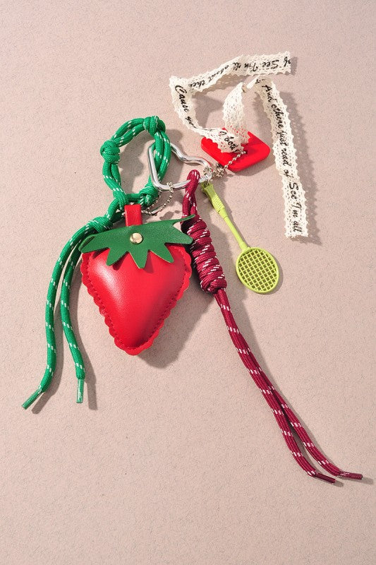 Strawberry Bag Charm