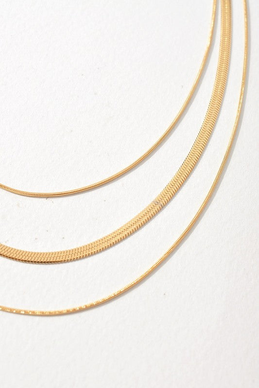 Layered Snake Chain Necklace