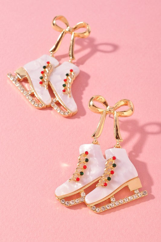 Ice Skate Earrings