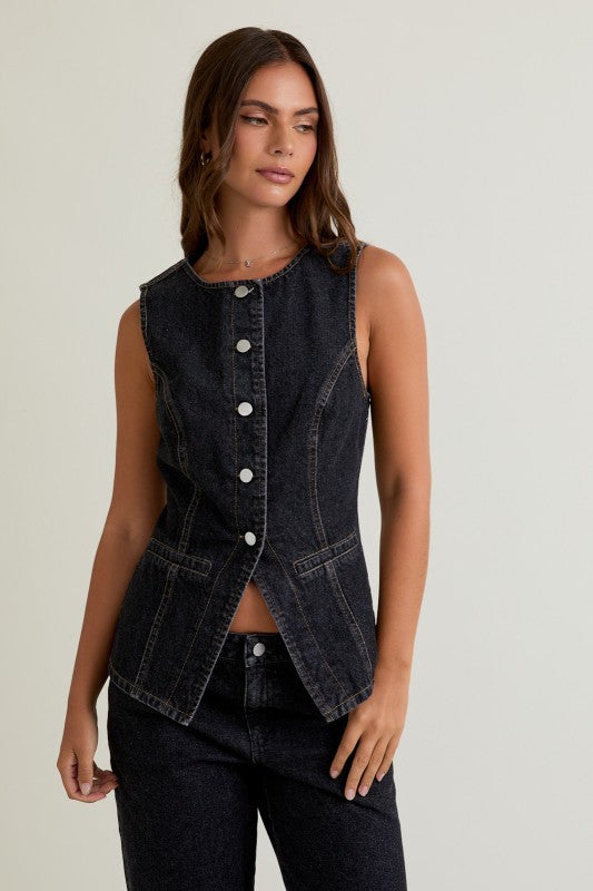Archer Denim Vest