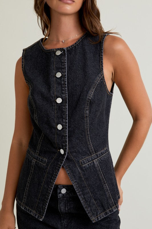 Archer Denim Vest