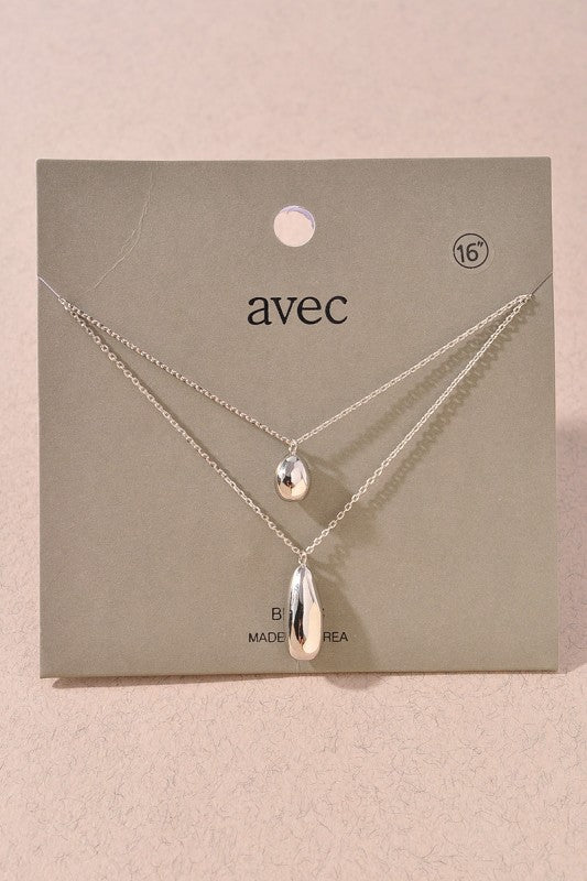 Teardrop Layered Necklace