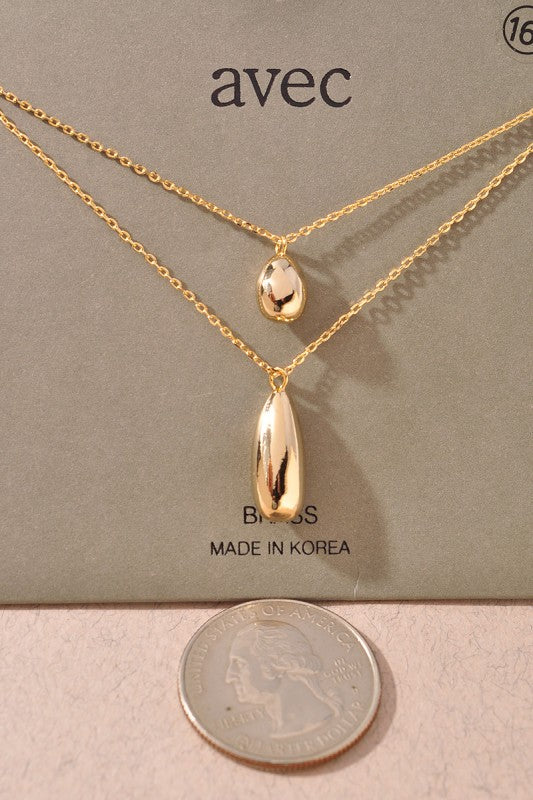 Teardrop Layered Necklace
