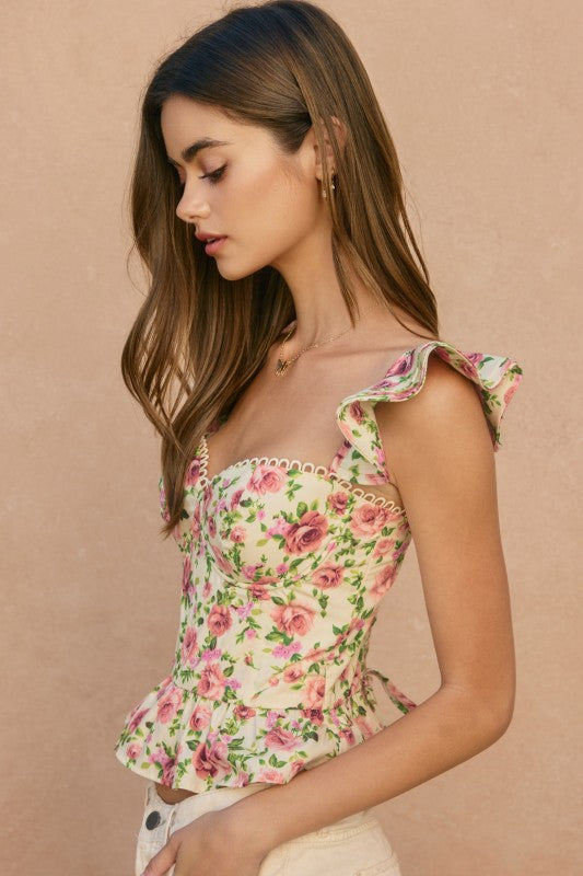 Rosé Corset Top