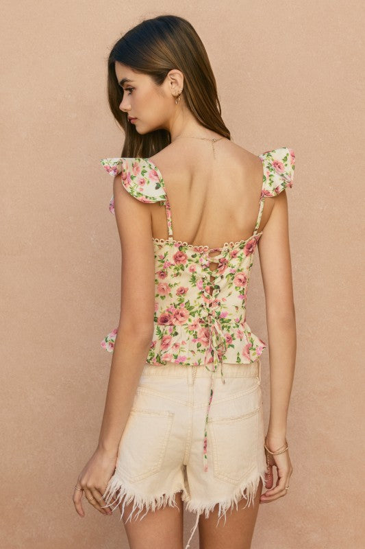 Rosé Corset Top