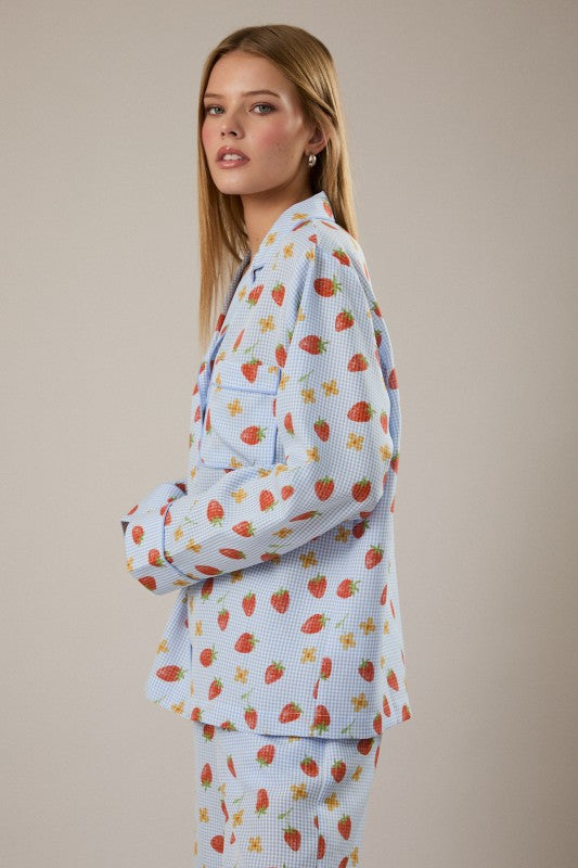 Strawberry Pajama Set
