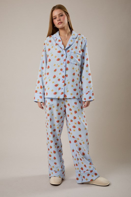 Strawberry Pajama Set