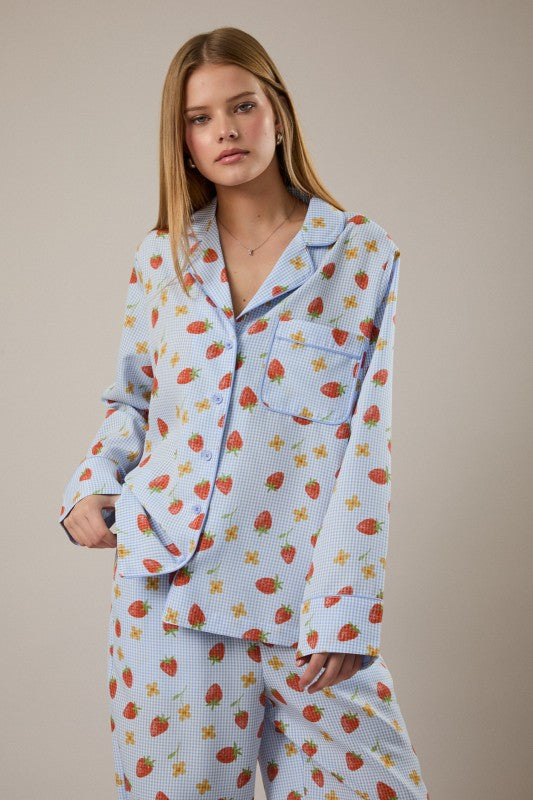 Strawberry Pajama Set