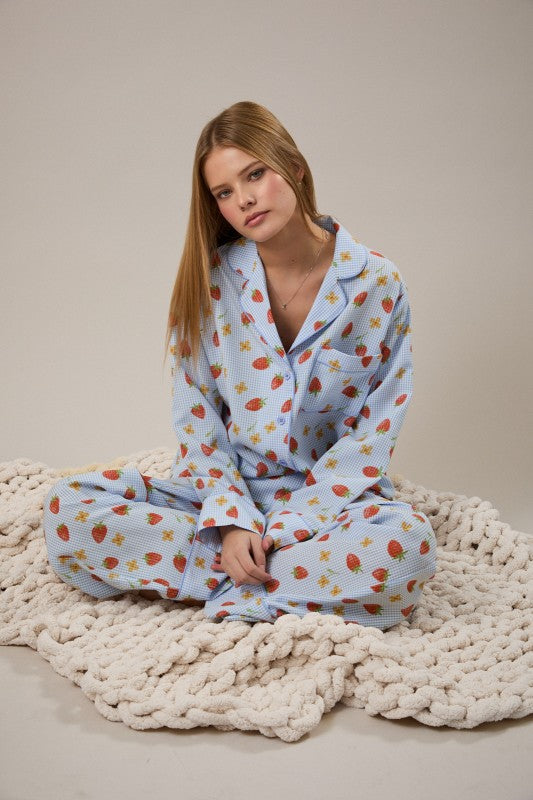 Strawberry Pajama Set