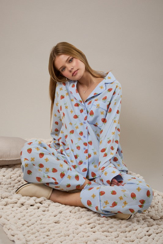 Strawberry Pajama Set