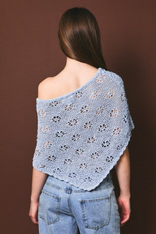 Sunshine Knit Poncho
