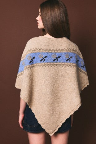 Fair Isle Pancho