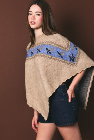 Fair Isle Pancho