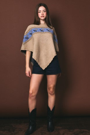 Fair Isle Pancho