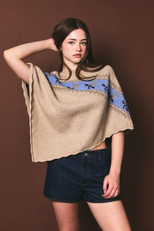 Fair Isle Pancho
