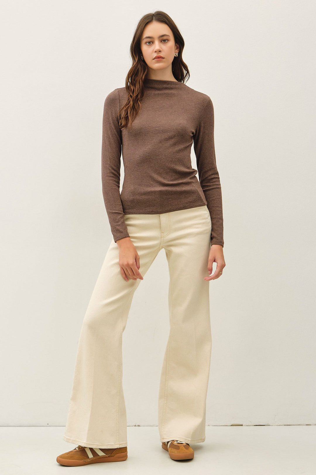 Mock-neck Long Sleeve