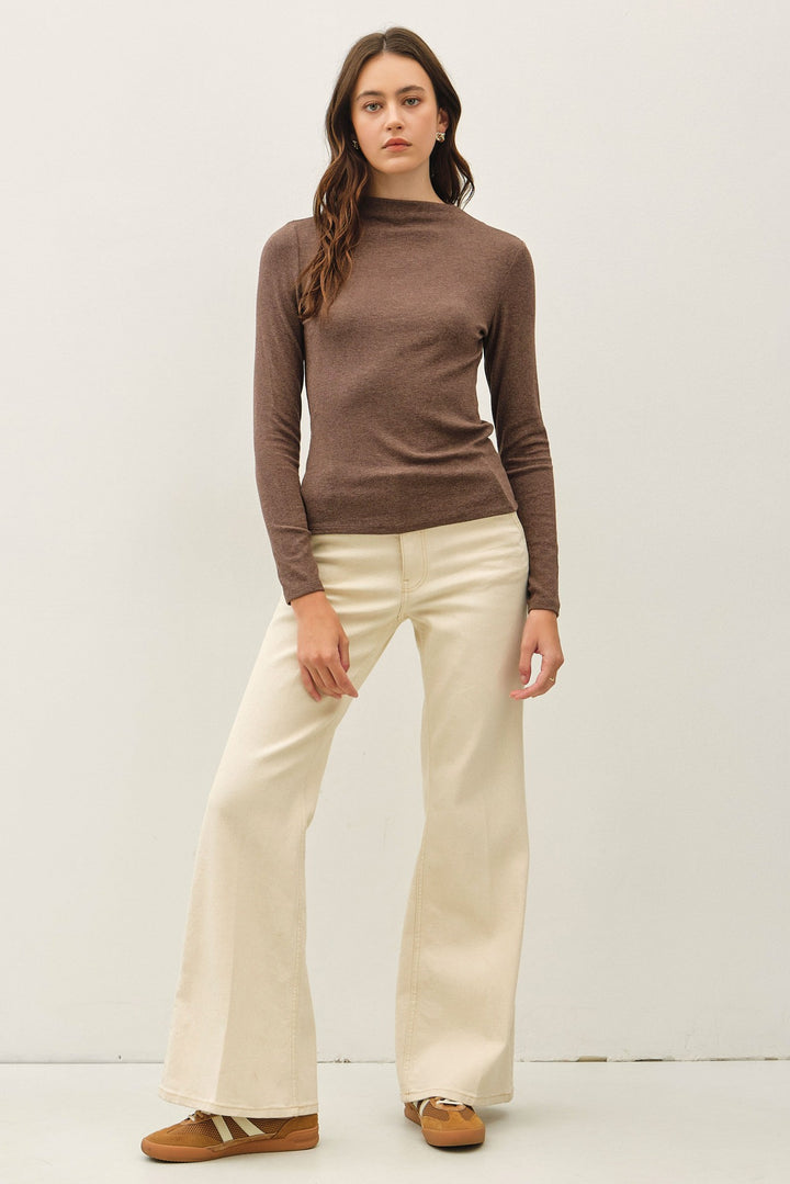 Mock-neck Long Sleeve