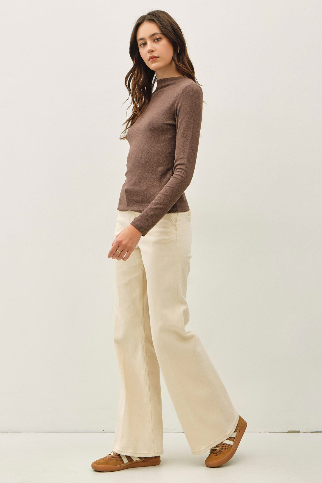Mock-neck Long Sleeve