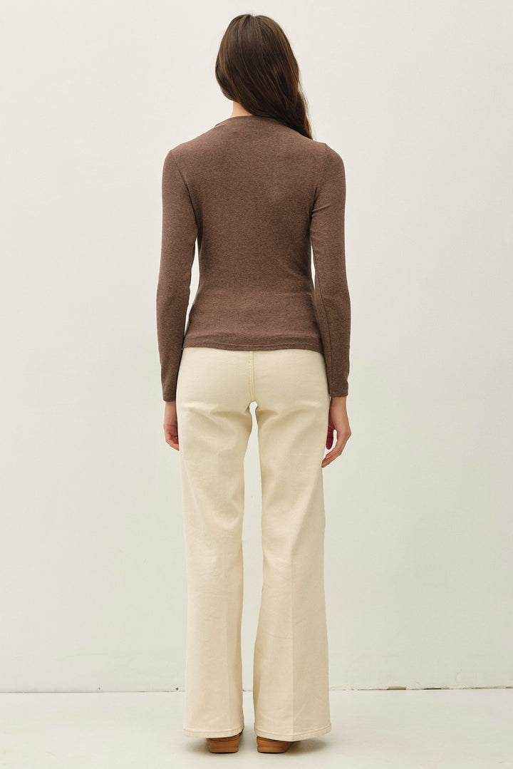 Mock-neck Long Sleeve