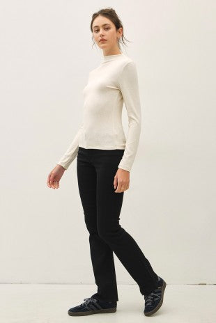 Mock-neck Long Sleeve