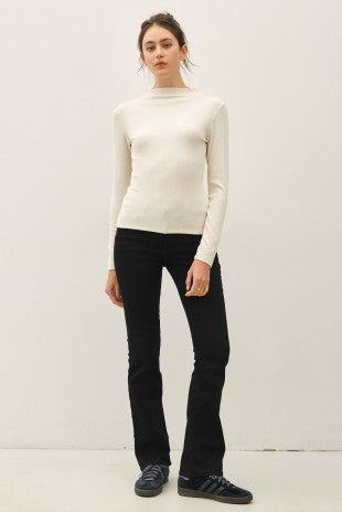 Mock-neck Long Sleeve