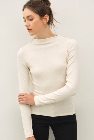 Mock-neck Long Sleeve
