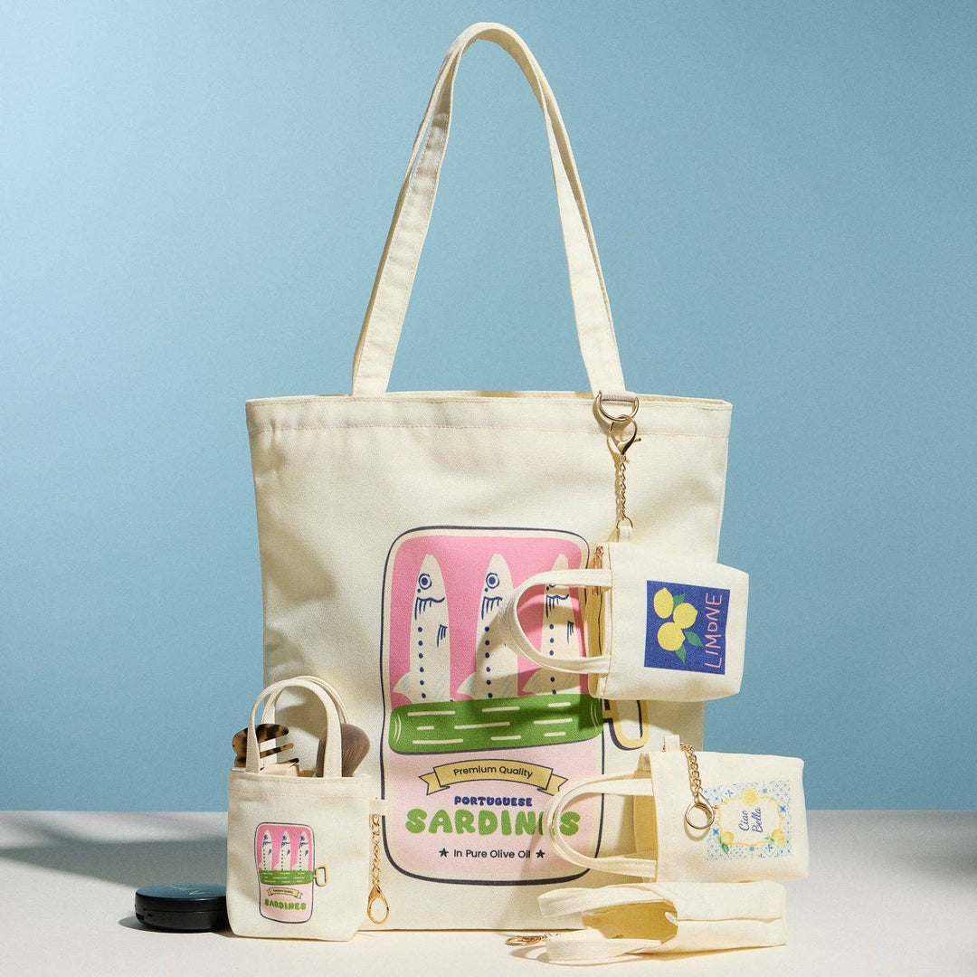 Sardines Canvas Tote Bag